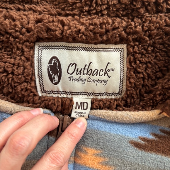 Outback Trading Co Women's Size MD Dawn Sherpa Lined Fleece Jacket - Picture 4 of 10